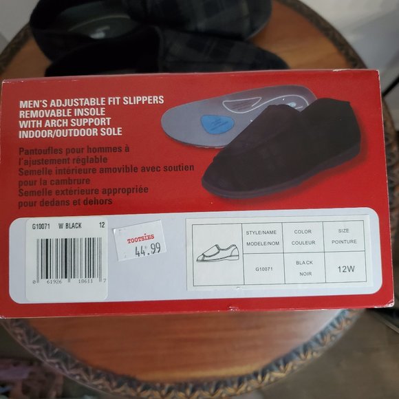 Brand New Clinic Comfort System Tender Tootsies Men's Slipper 12W - Picture 7 of 8